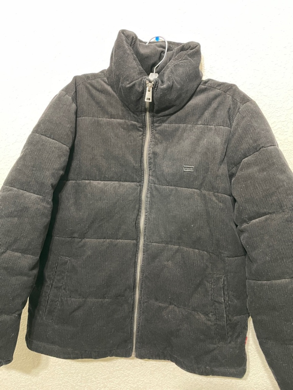 Levi's Black Corduroy Puffer Jacket